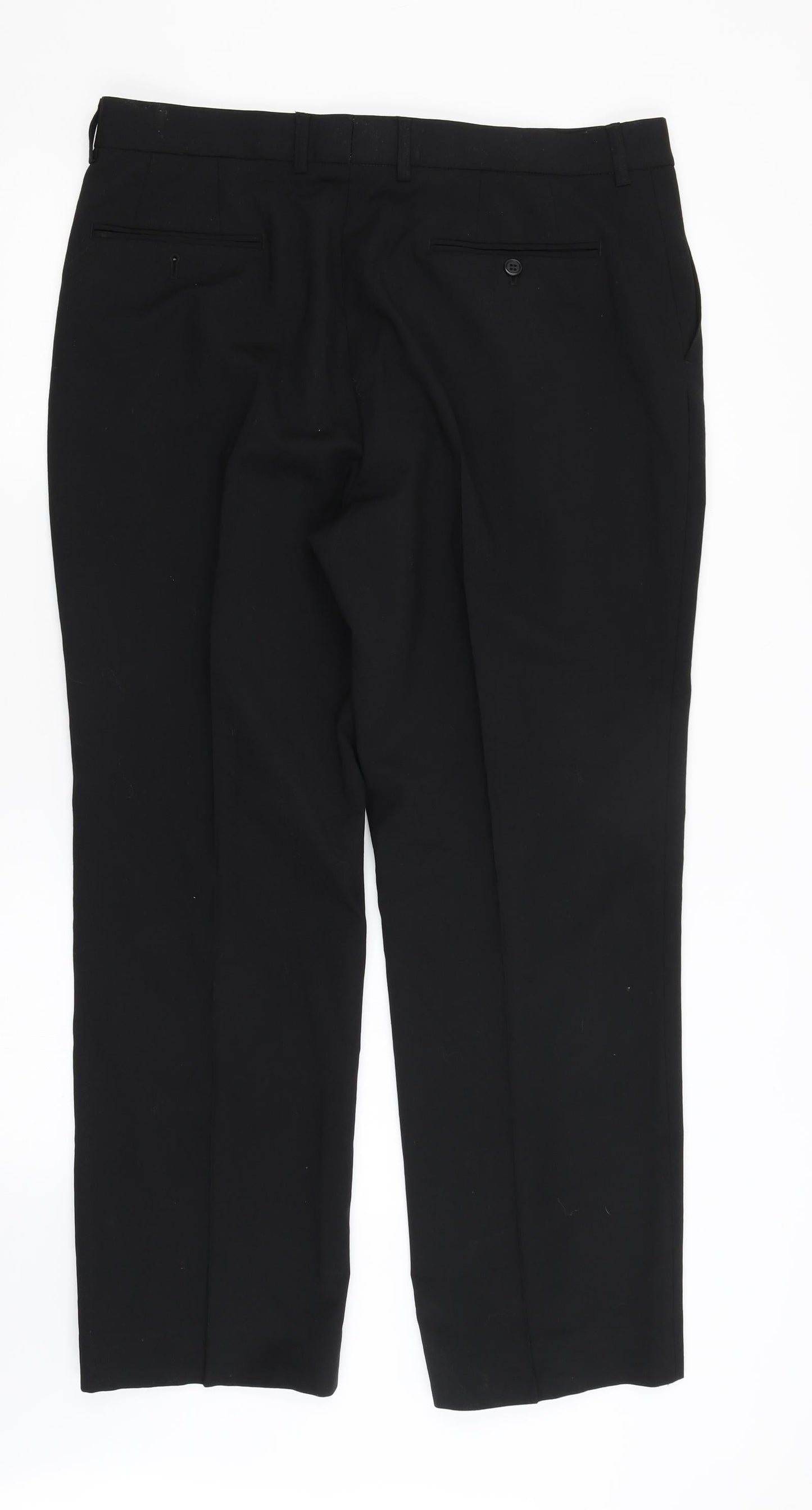 Preworn Mens Black   Trousers  Size 36 in L30 in