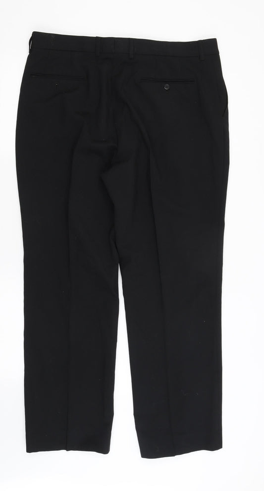 Preworn Mens Black   Trousers  Size 36 in L30 in