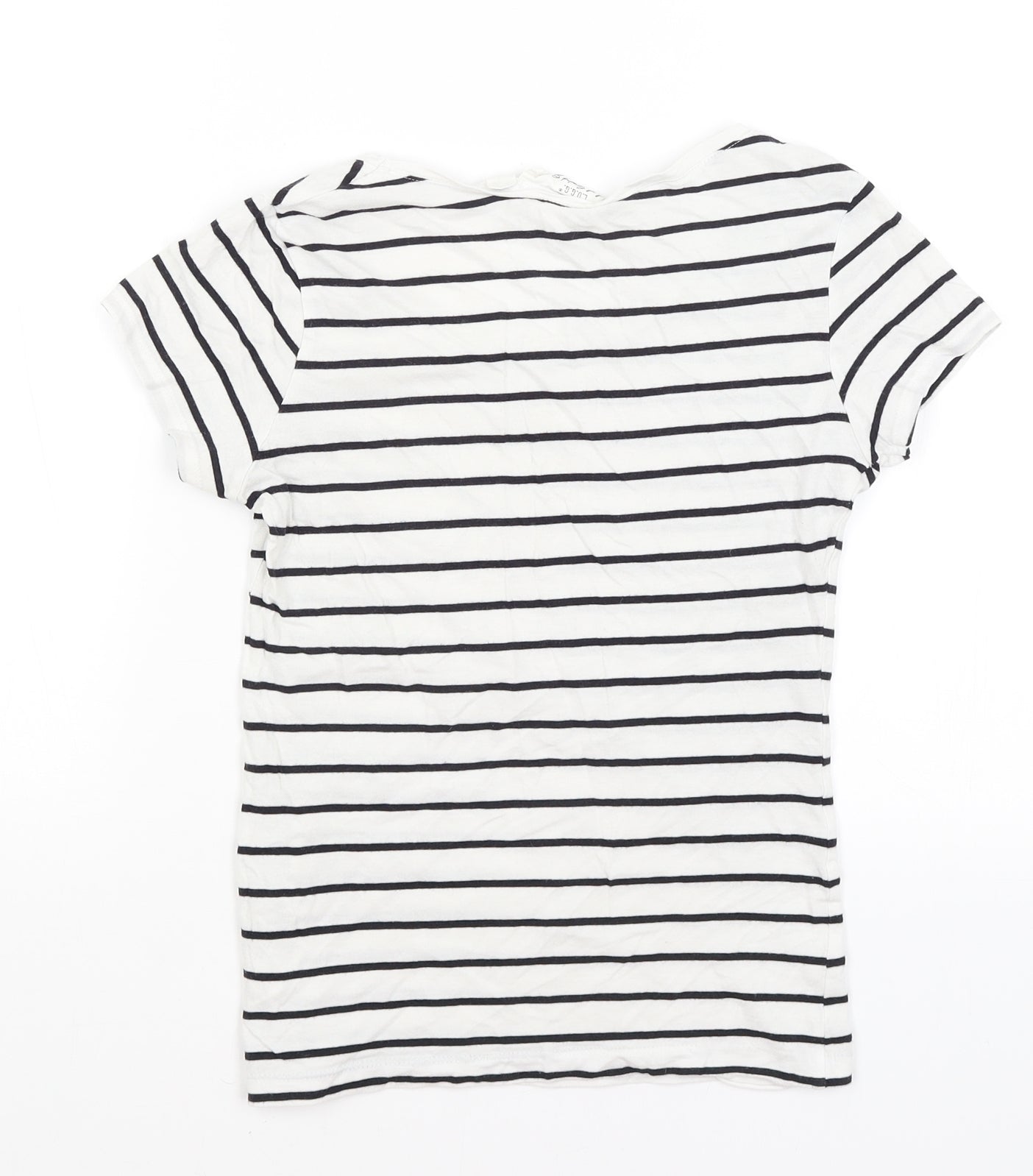 Womens UK Size XS H&M White Basic T-Shirt