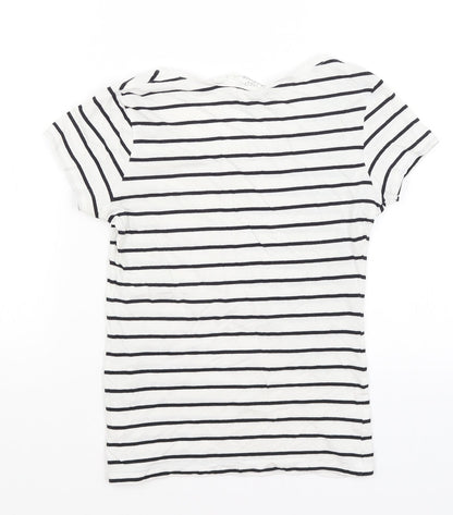 Womens UK Size XS H&M White Basic T-Shirt
