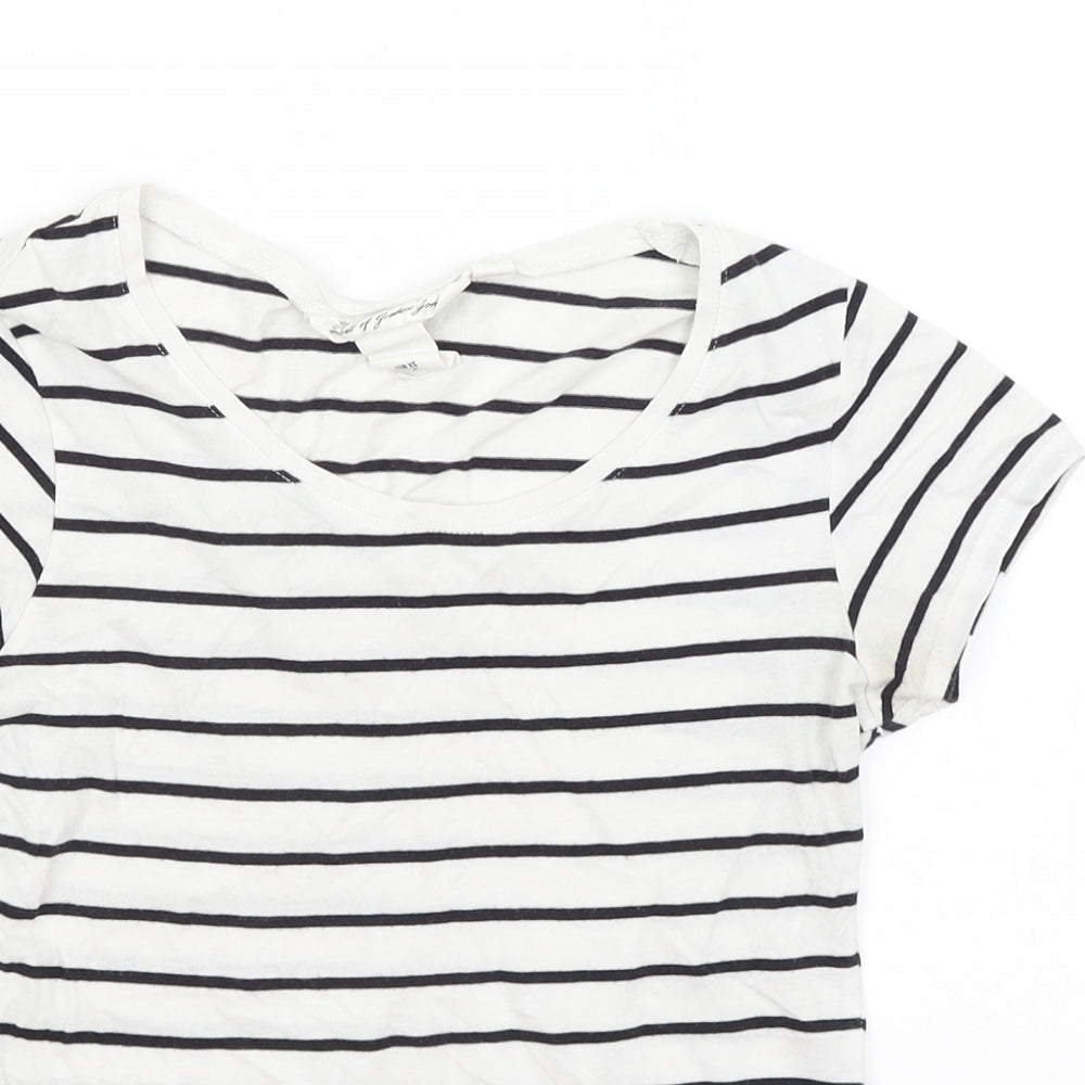 Womens UK Size XS H&M White Basic T-Shirt
