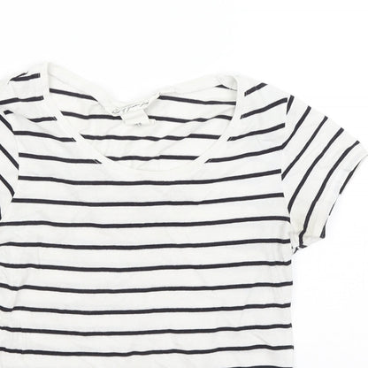 Womens UK Size XS H&M White Basic T-Shirt