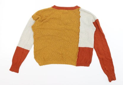 Womens UK Size S Yes Lola Brown Pullover Jumper
