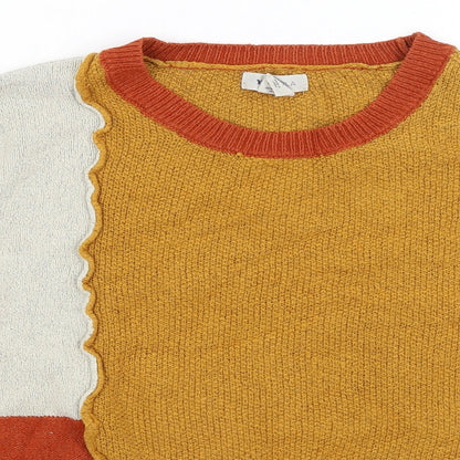 Womens UK Size S Yes Lola Brown Pullover Jumper