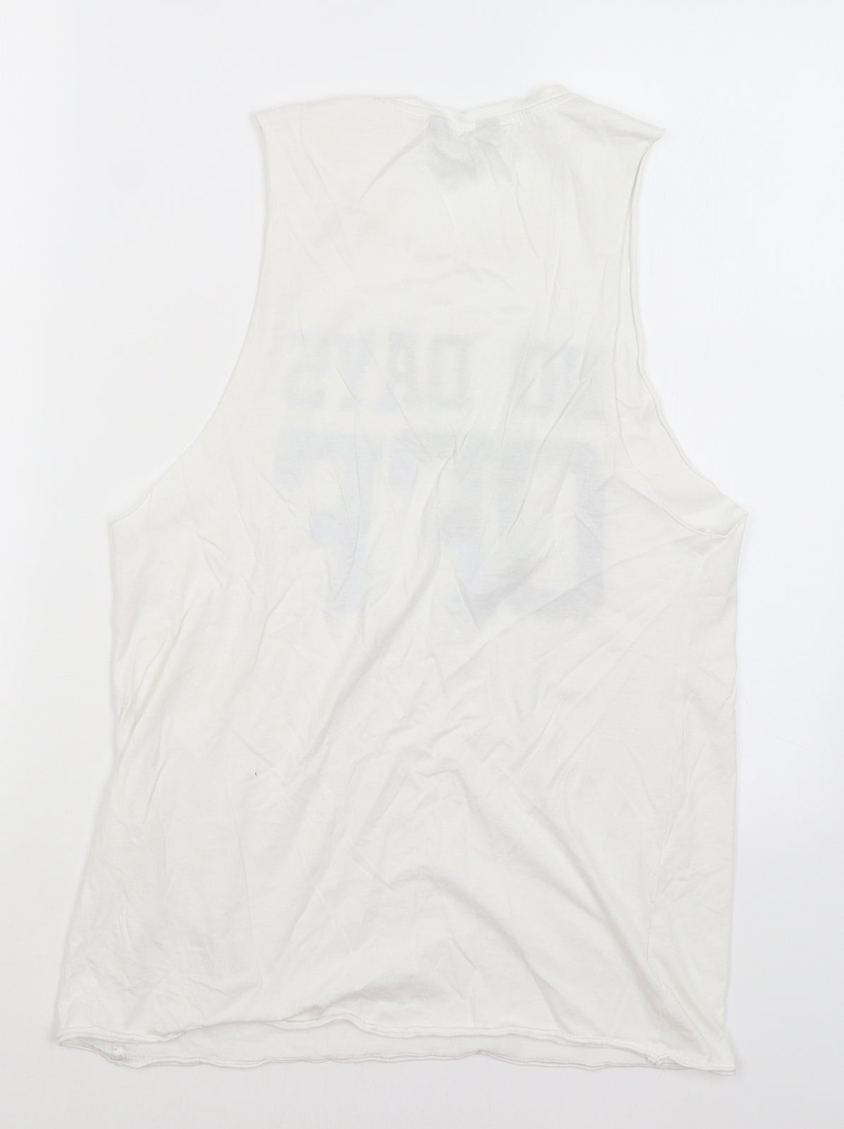Womens UK Size 8 New Look White Basic Tank
