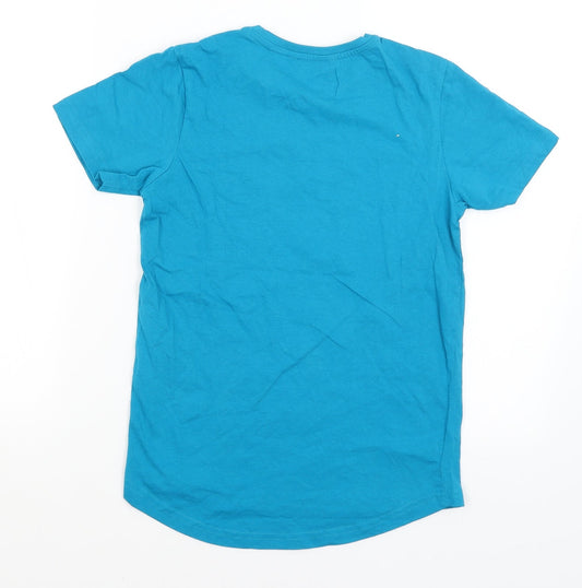 George Boys Blue   Basic T-Shirt Size 10-11 Years