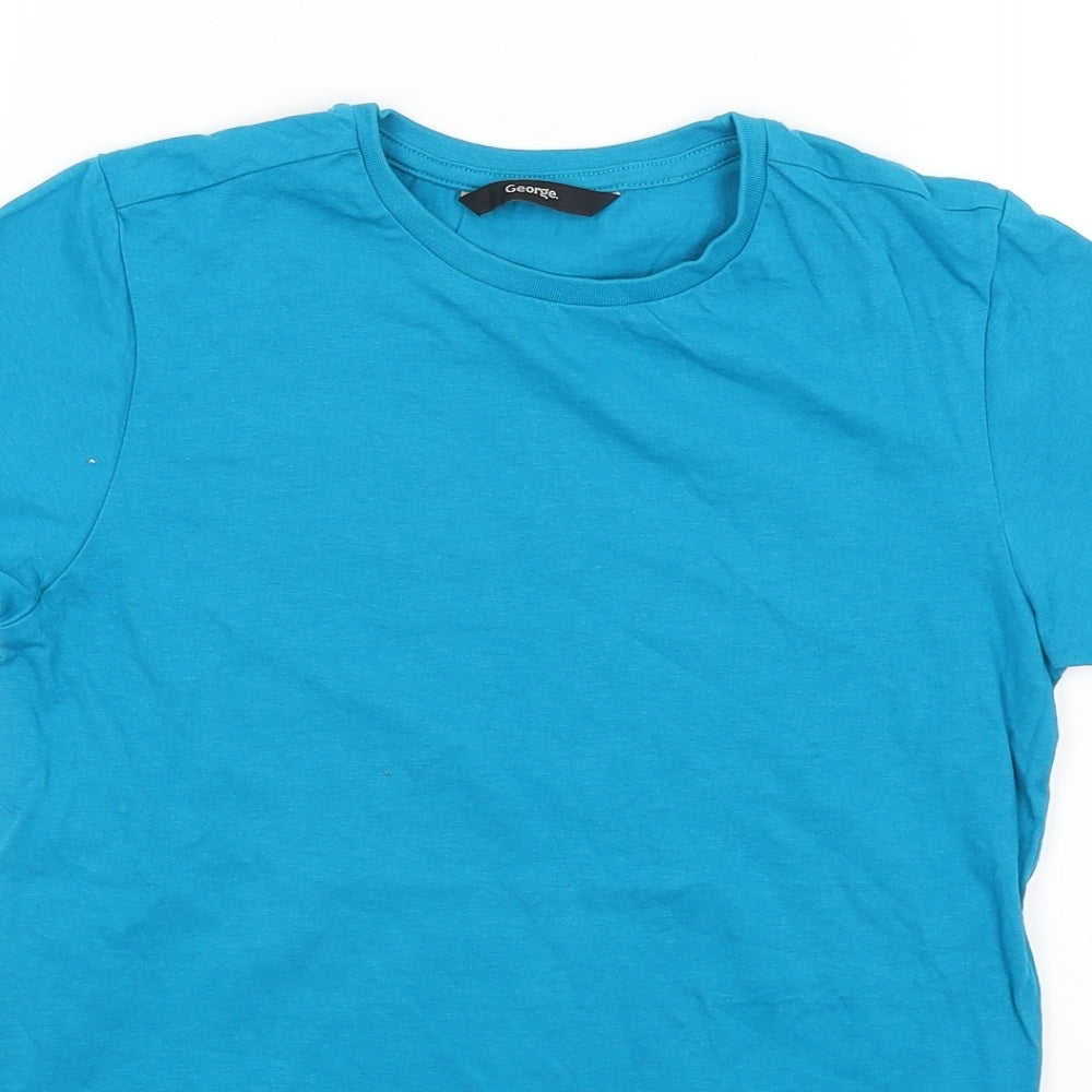 George Boys Blue   Basic T-Shirt Size 10-11 Years