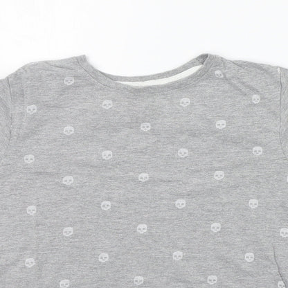 Primark Boys Grey Geometric  Basic T-Shirt Size 9-10 Years