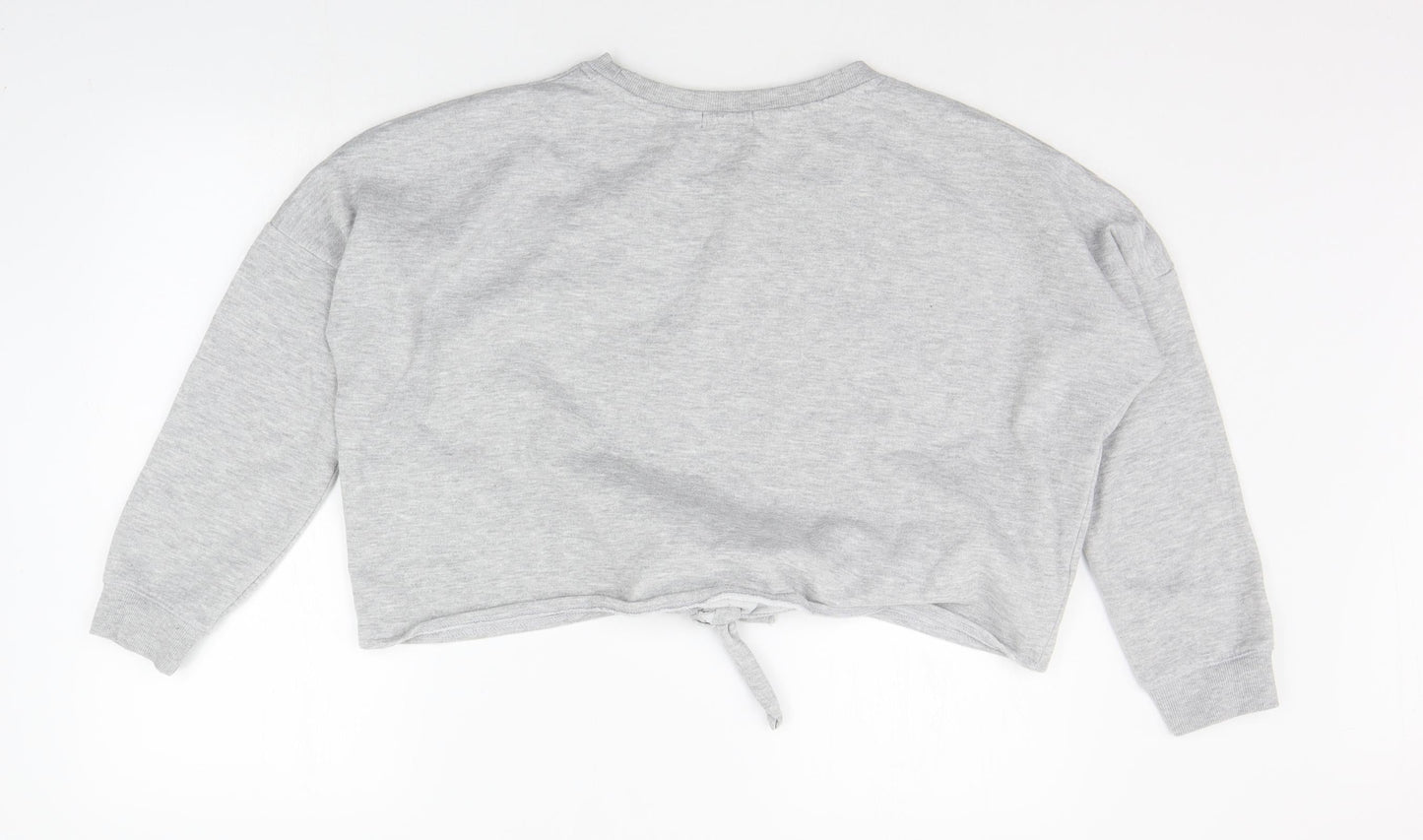 Primark Womens Grey   Pullover Jumper Size 12  - CROPPED