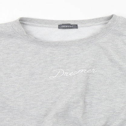 Primark Womens Grey   Pullover Jumper Size 12  - CROPPED