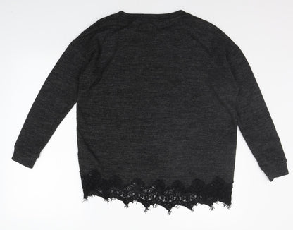 F&F Womens Grey   Pullover Jumper Size 10