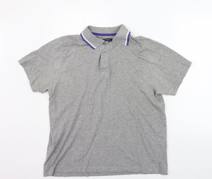 Avenue Mens Grey    Polo Size L