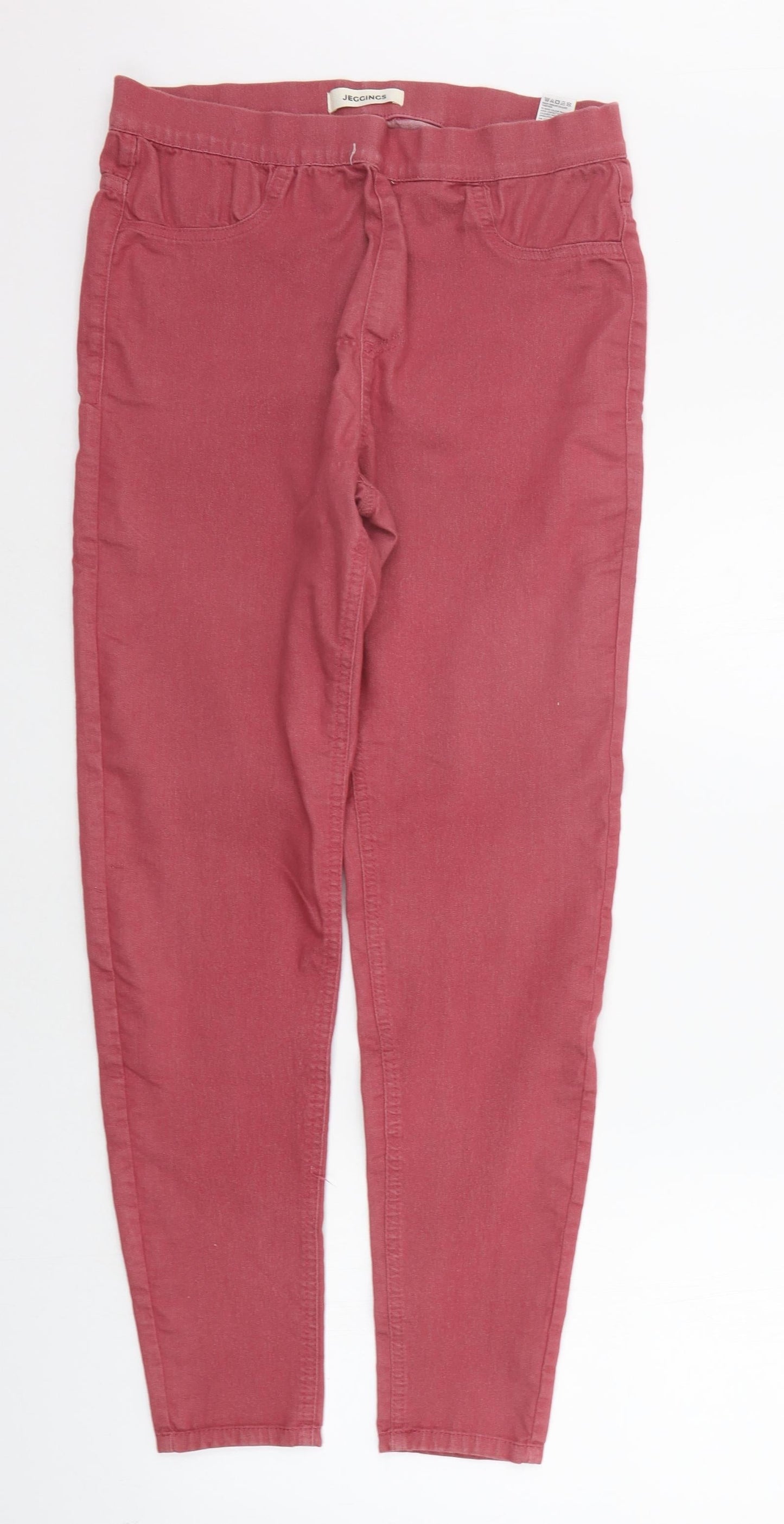 Womens UK Size 12 Marks and Spencer  Jegging Red Leggings
