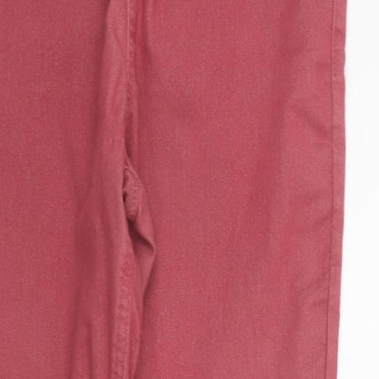 Womens UK Size 12 Marks and Spencer  Jegging Red Leggings