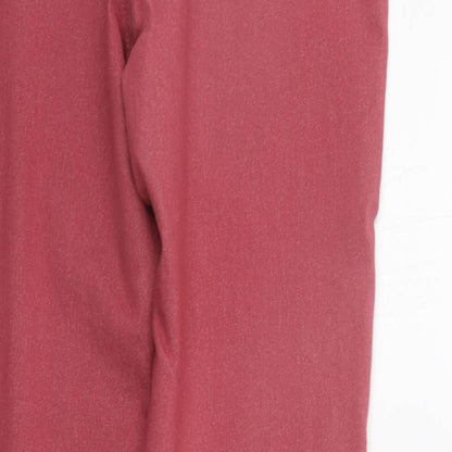 Womens UK Size 12 Marks and Spencer  Jegging Red Leggings