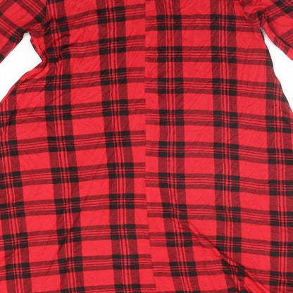 candy brush Womens Red Check  A-Line  Size M