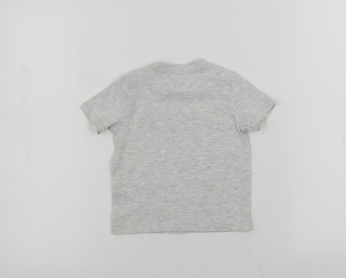 F&F  Boys Grey   Basic T-Shirt Size 12-18 Months