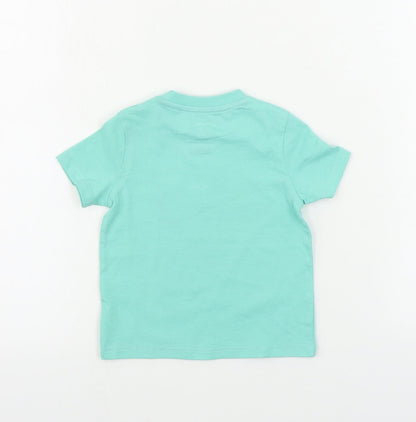 F&F  Boys Green   Basic T-Shirt Size 12-18 Months