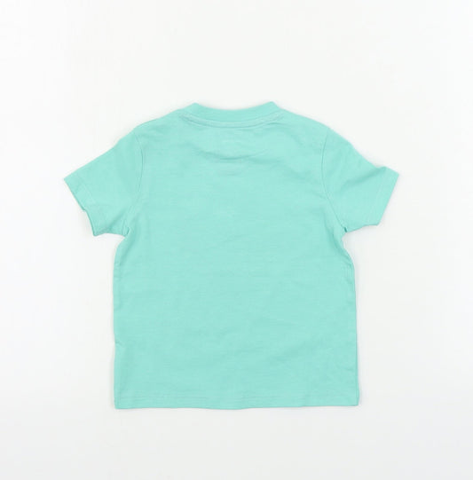 F&F  Boys Green   Basic T-Shirt Size 12-18 Months