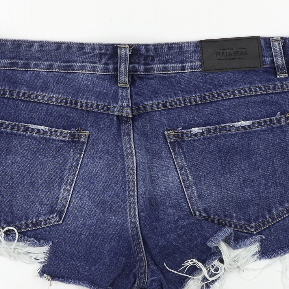 Pull&Bear  Womens Blue   Cut-Off Shorts Size 30 in
