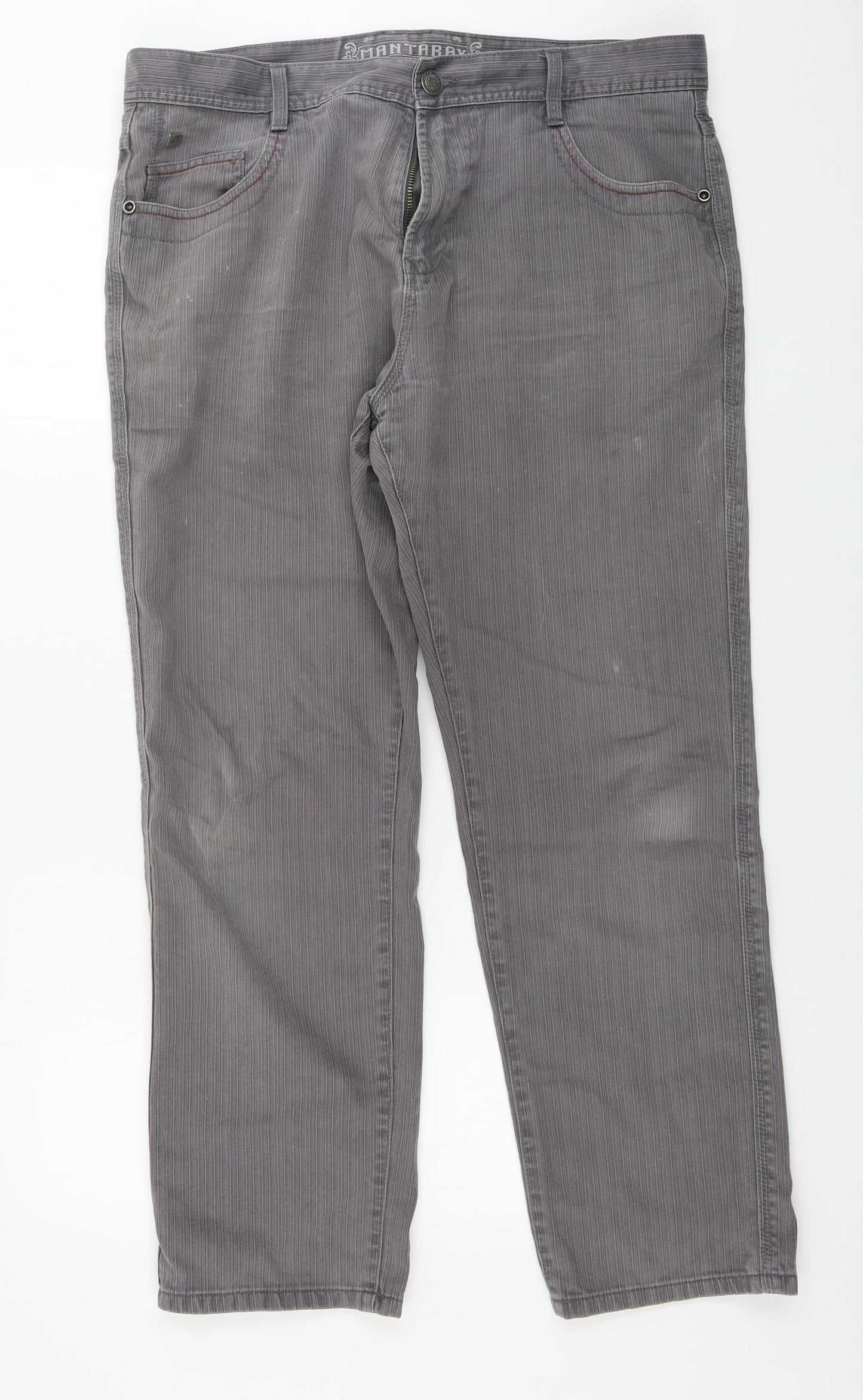 Mataray     Mens Grey   Straight Jeans Size 36 in L28 in