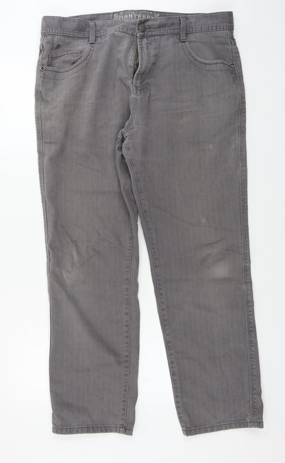 Mataray     Mens Grey   Straight Jeans Size 36 in L28 in