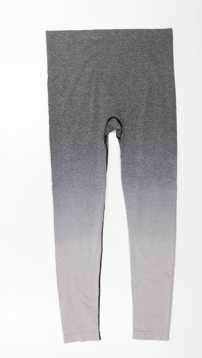 Womens UK Size M WORKOUT Regular Fit Sweatpants Grey Trousers