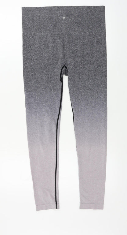 Womens UK Size M WORKOUT Regular Fit Sweatpants Grey Trousers