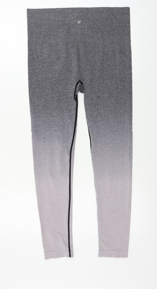 Womens UK Size M WORKOUT Regular Fit Sweatpants Grey Trousers