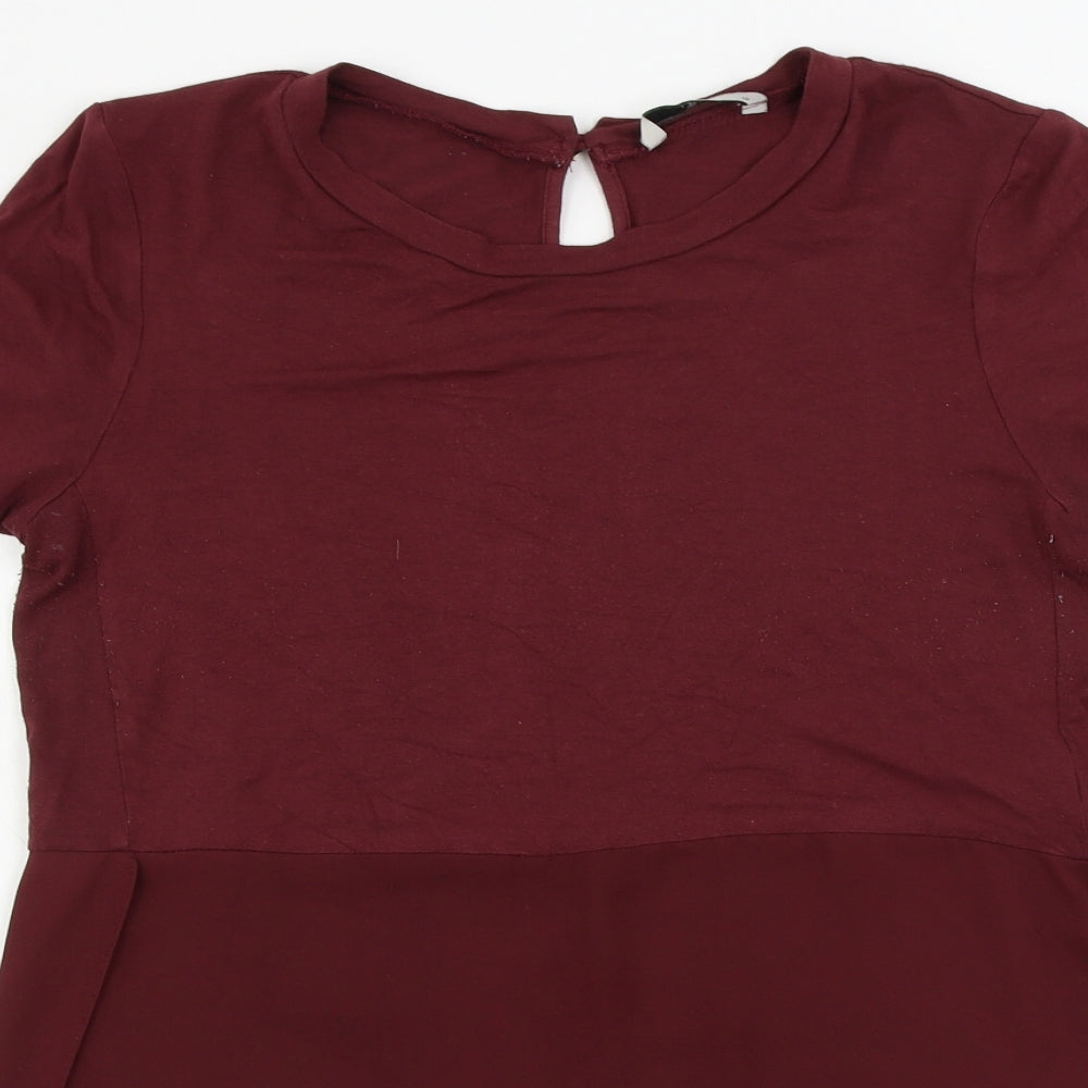 Womens UK Size 10 TU Brown Basic Blouse