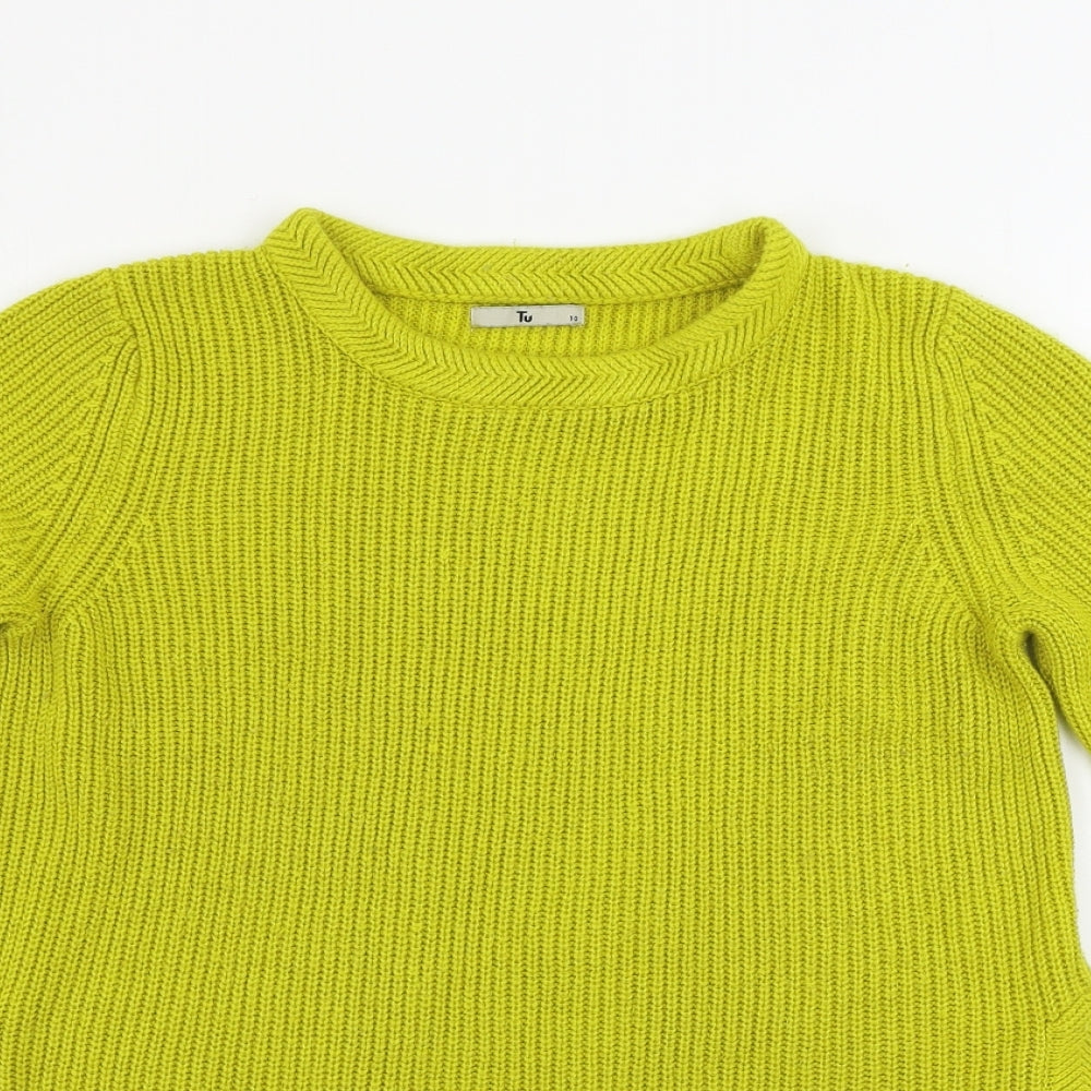 TU Womens Green   Pullover Jumper Size 10