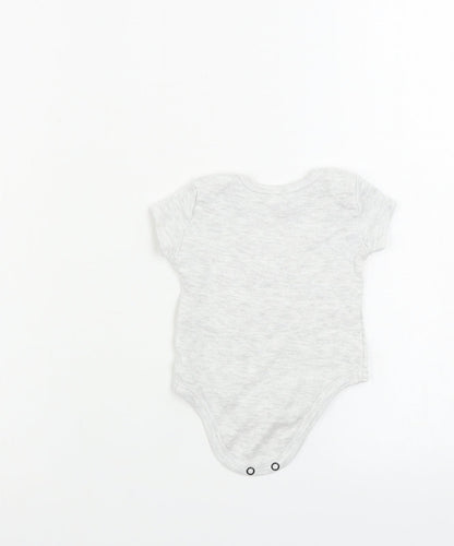 pep&co Girls Grey   Babygrow One-Piece Size 0-3 Months