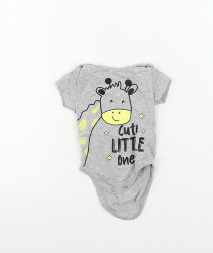 pep&co Boys Grey   Babygrow One-Piece Size 0-3 Months