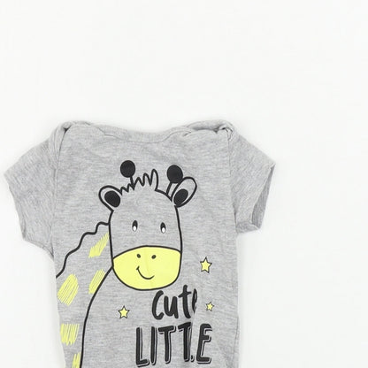 pep&co Boys Grey   Babygrow One-Piece Size 0-3 Months