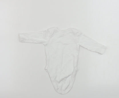 George  Baby White   Babygrow One-Piece Size 0-3 Months