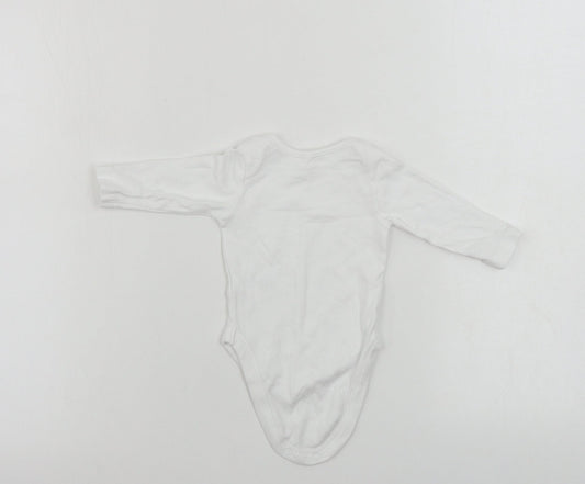 George  Baby White   Babygrow One-Piece Size 0-3 Months