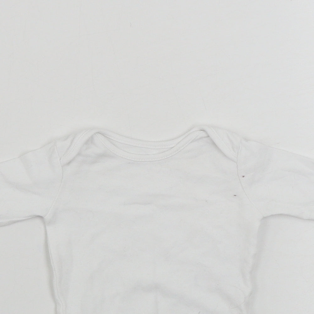 George  Baby White   Babygrow One-Piece Size 0-3 Months