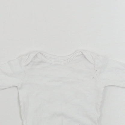 George  Baby White   Babygrow One-Piece Size 0-3 Months