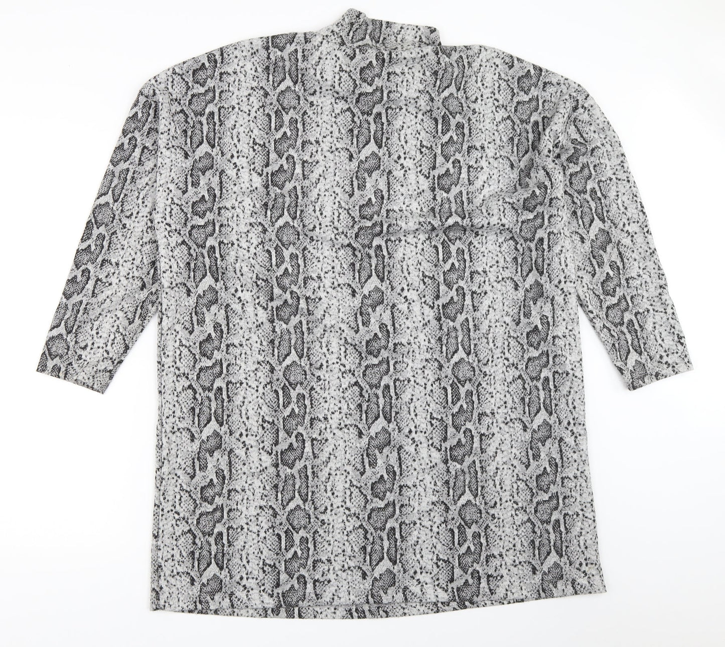 F&F Womens Grey Animal Print  Pullover Jumper Size 14