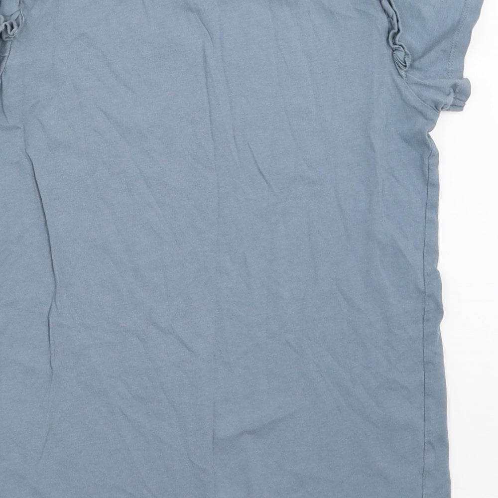 Lily & Dan Girls Blue   Basic T-Shirt Size 11-12 Years