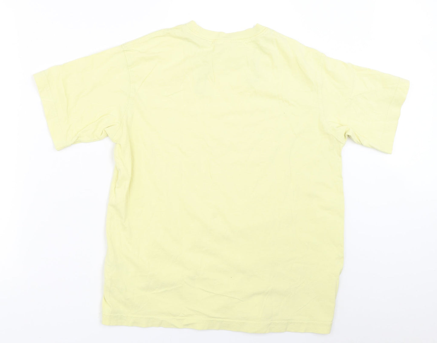 Womens UK Size XS H&M Yellow Basic T-Shirt