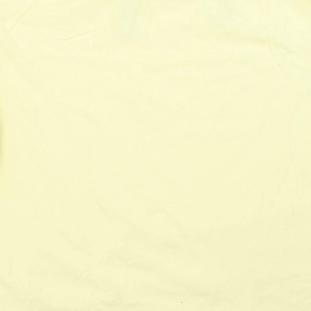 Womens UK Size XS H&M Yellow Basic T-Shirt