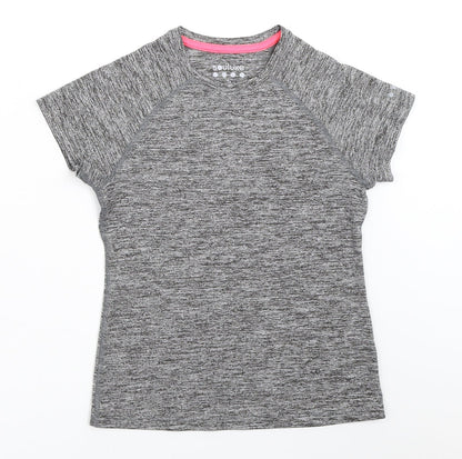 Matalan Girls Grey   Basic T-Shirt Size 8-9 Years