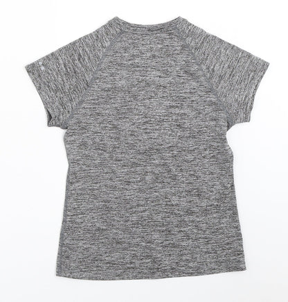 Matalan Girls Grey   Basic T-Shirt Size 8-9 Years
