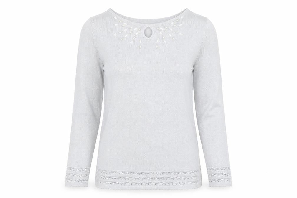 Bonmarché Womens Grey Pullover Jumper Size S
