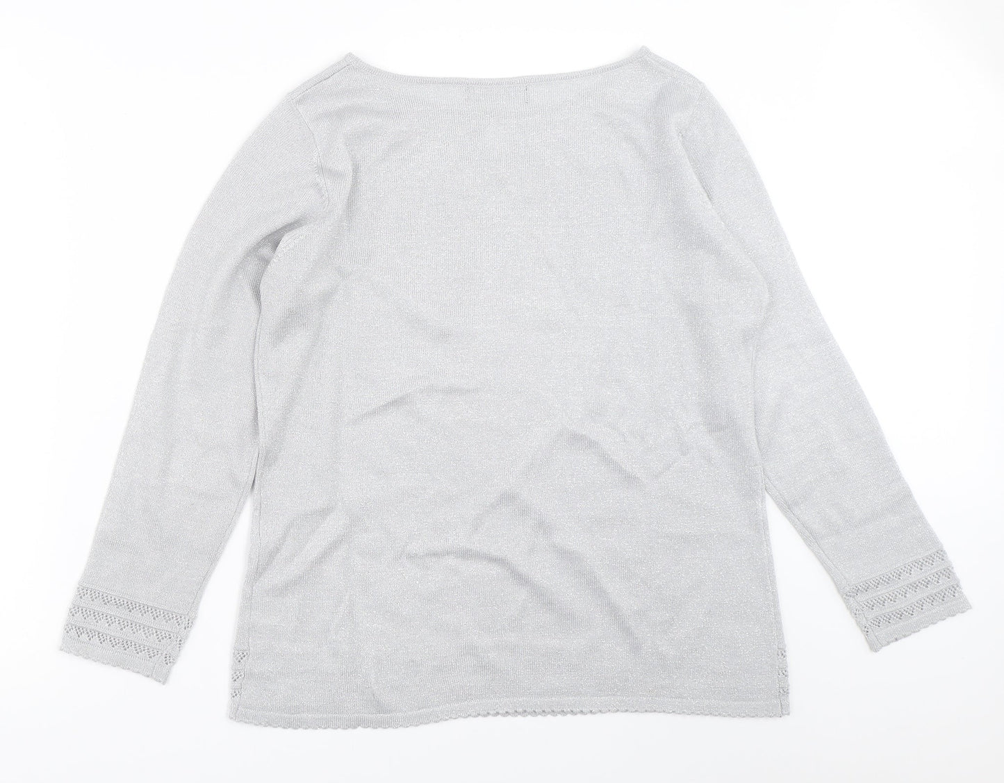 Womens UK Size S Bonmarché Grey Pullover Jumper