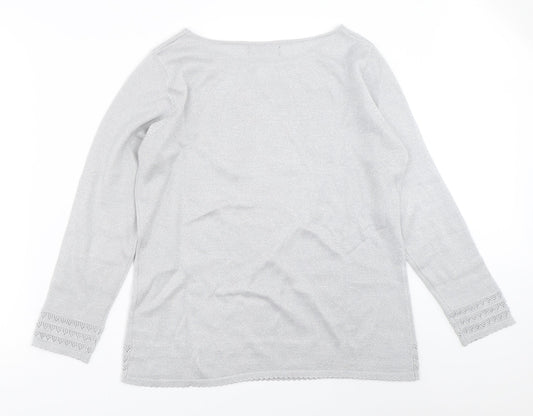 Womens UK Size S Bonmarché Grey Pullover Jumper