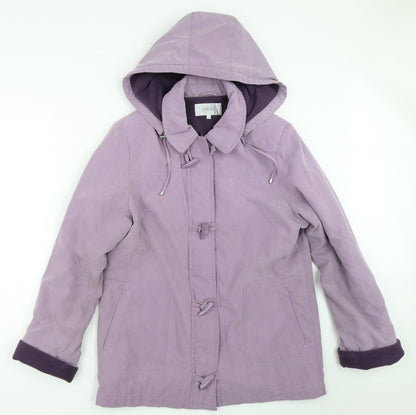 Womens UK Size 12 EWM Purple Overcoat