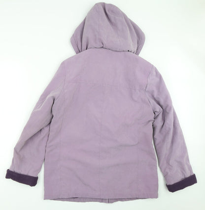 Womens UK Size 12 EWM Purple Overcoat