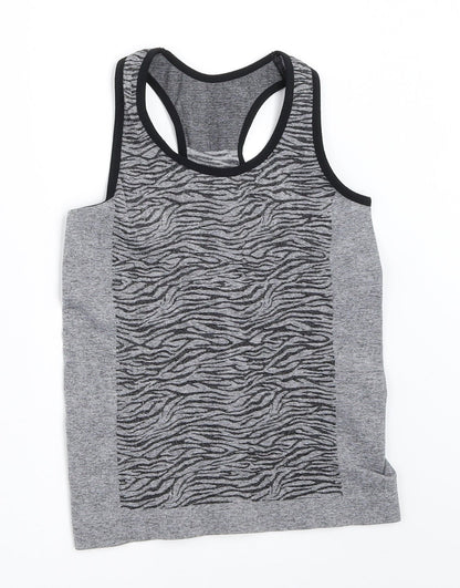 Primark Girls Grey   Basic Tank Size 9-10 Years